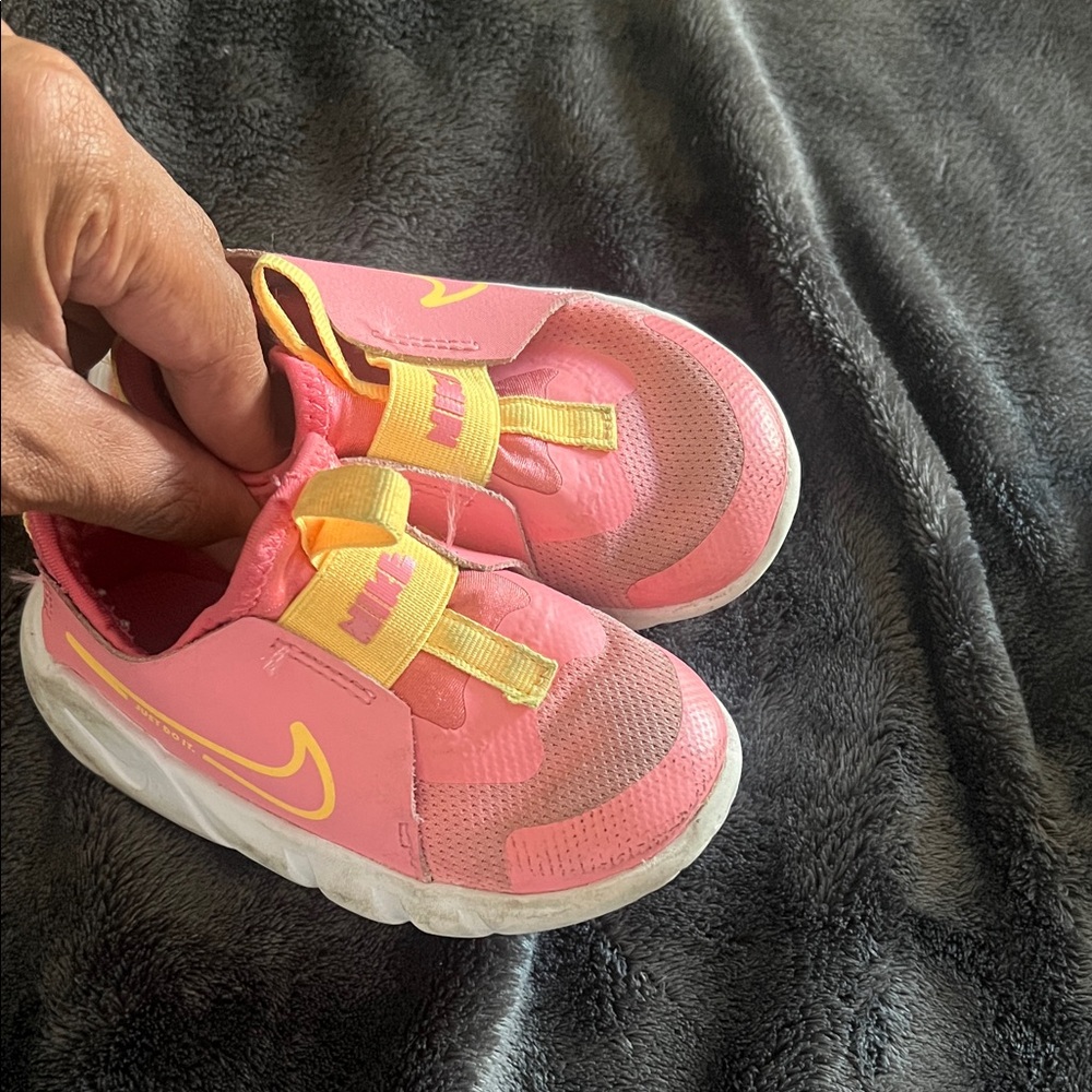 Nike Kids Pink and Yellow Sneakers